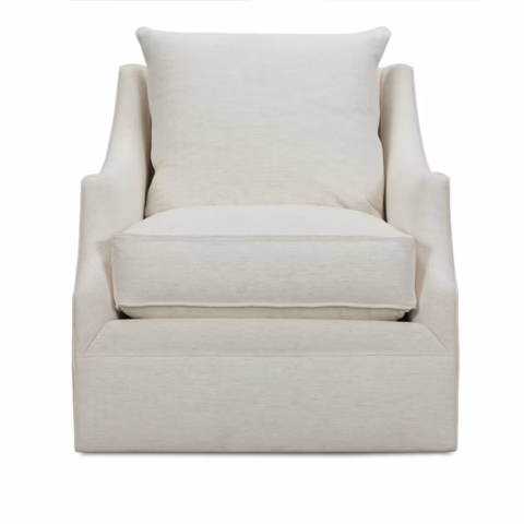 Kara Express Swivel Glider Chair in Nomad Snow