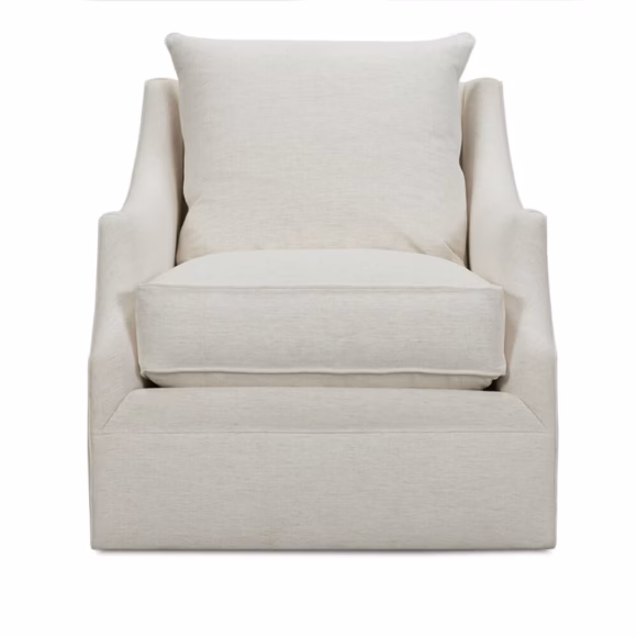 Kara Express Swivel Glider Chair in Nomad Snow