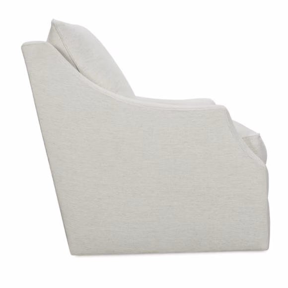 Kara Express Swivel Glider Chair in Nomad Snow - Image 4