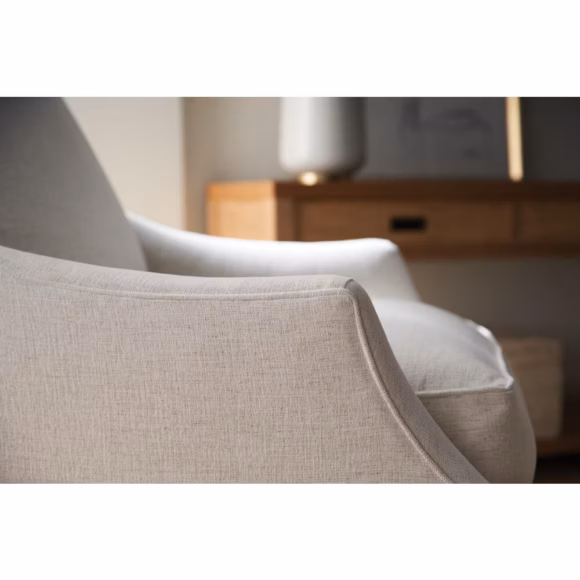 Kara Express Swivel Glider Chair in Nomad Snow - Image 7