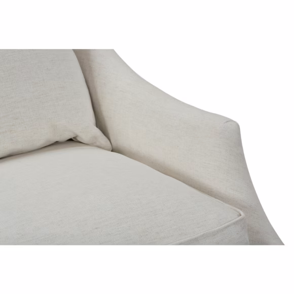 Kara Express Swivel Glider Chair in Nomad Snow - Image 13