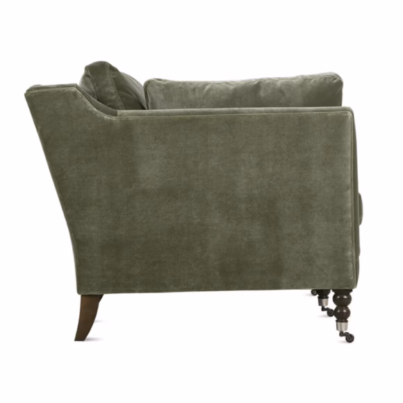 90" Madeline Sofa - Antiqued Moss Velvet - Image 4