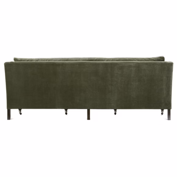90" Madeline Sofa - Antiqued Moss Velvet - Image 5
