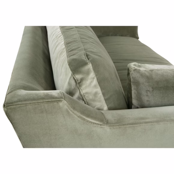 90" Madeline Sofa - Antiqued Moss Velvet - Image 11