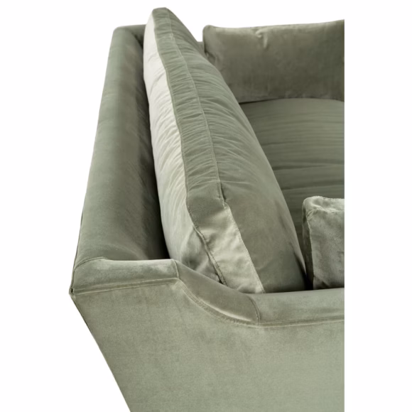 90" Madeline Sofa - Antiqued Moss Velvet - Image 12