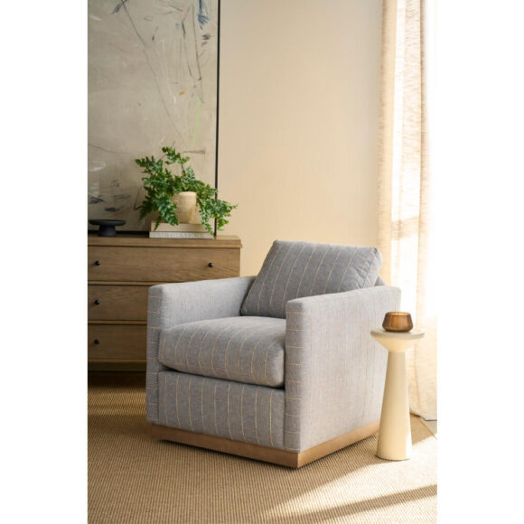 Allie Swivel - Indigo Kid-proof Stripe - Image 12