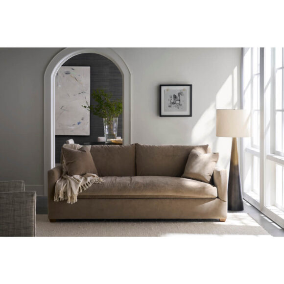 89" Lilah Sofa - Fawn Brushed Velvet - Image 3
