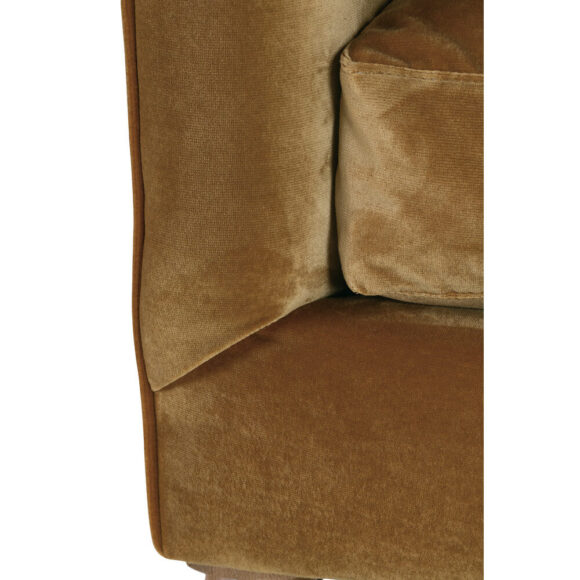 90" Madeline Sofa - Antiqued Amber Velvet - Image 11