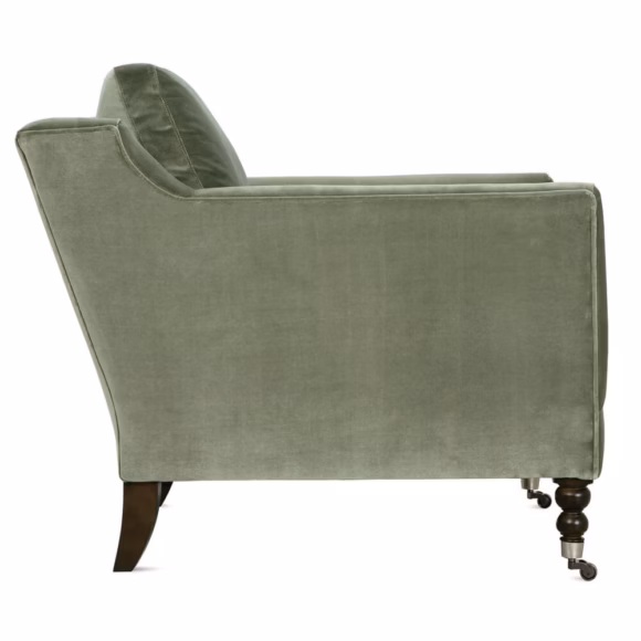 Madeline Express Chair - Antiqued Moss Velvet - Image 4
