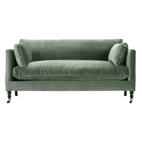 71" Madeline Express Sofa - Antiqued Moss Velvet