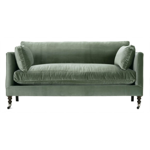 71" Madeline Express Sofa - Antiqued Moss Velvet