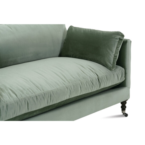 71" Madeline Express Sofa - Antiqued Moss Velvet - Image 4